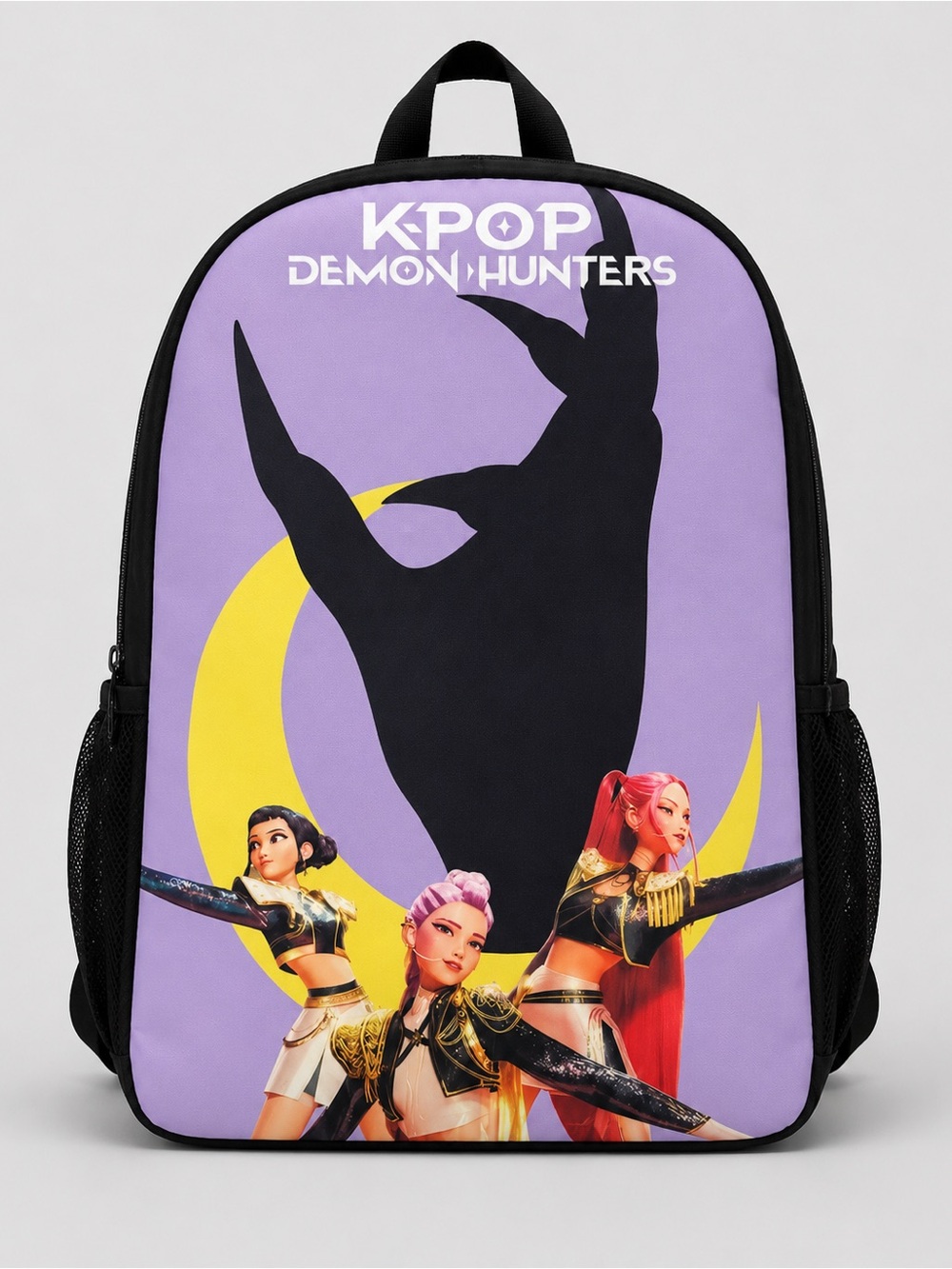 KPOP Demon Hunters Moon Backpack – Full Size School Book Bag – Brand New